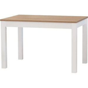 Stůl CASA Mia NEW | Délka stolu: 140,Odstín: dub sonoma-bílá,Vnitřní délka: 126,Rozklad: 40