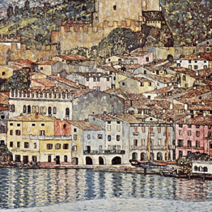 Reprodukce obrazu Gustav Klimt - Malcesine on Lake Garda, 60 x 60 cm