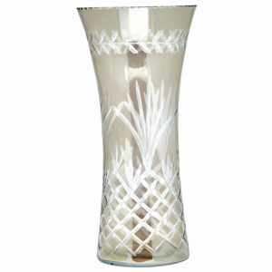 Skleněná váza Judy warm grey (kód BDAY10 na -20 %)