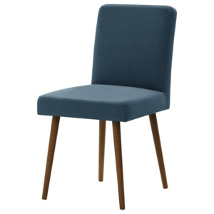 Modrá židle s tmavě hnědými nohami z bukového dřeva Ted Lapidus Maison Fragrance