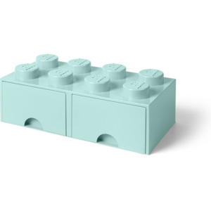 LEGO Úložný box 8 se šuplíky - aqua