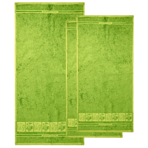 Sada Bamboo Premium osuška a ručník zelená, 70 x 140 cm, 2x 50 x 100 cm