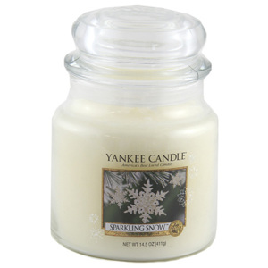 Yankee candle Svíčka ve skleněné dóze - Třpytivý sníh, 410 g