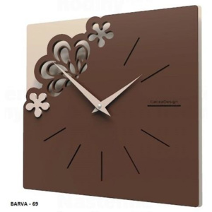 Designové hodiny 56-10-1 CalleaDesign Merletto Small 30cm vanilka-21