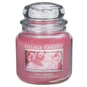 Village Candle Vonná svíčka ve skle, Třešňový květ - Cherry Blossom, 397 g, 397 g