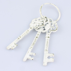 Litinové klíče 3 ks - bílé