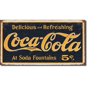 Cedule Coca Cola 1910 logo weathered
