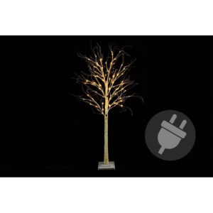Dekorativní strom bříza 160 cm - 96 LED teplá bílá - OEM D41673