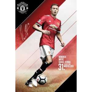 Plakát, Obraz - Manchester United - Matic 17/18, (61 x 91,5 cm)