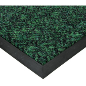Zelená textilní vstupní vnitřní čistící rohož Cleopatra Extra, FLOMAT - délka 50 cm, šířka 80 cm a výška 1 cm