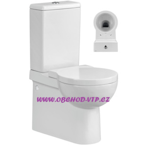 WC Kombi NANO - Odpad UNI Spodní/Zadní, včetně sedátka s brzdou - K19-013 K19-013