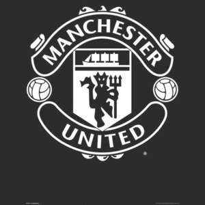 Plakát, Obraz - Manchester United - Crest 17/18, (61 x 91,5 cm)