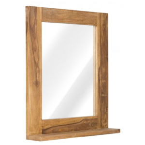 (1335) KRAFT - Masivní zrcadlo s poličkou (palisandr vosk)