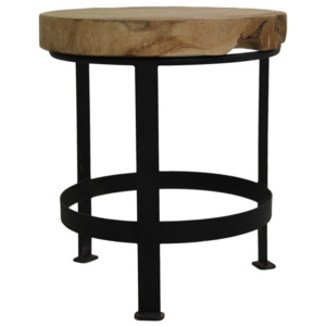 Odkládací stolek s deskou z teakového dřeva HSM collection Kenet, 35 x 35 cm