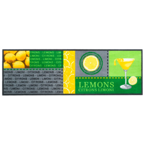 Vopi vnitřní kuchyňská rohožka Lemons, 50x150 cm