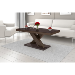 Konferenční stolek XENON MINI (hnědá lesk/dub faro lesk)