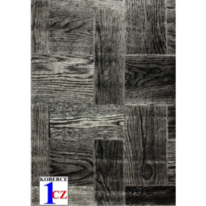 Kusový koberec Parkety šedý, Velikosti 80x150cm