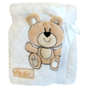Dětská deka z mikrovlákna - KCSN-02 žlutý medvídek