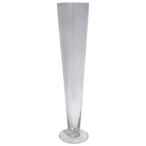Autronic Skleněná váza Cone, 80 cm