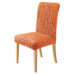 Blancheporte Extra pružný potah s reliéfní strukturou na židli terakota univerzální
