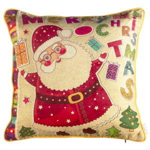 Vánoční povlak na polštář Apolena Comfort Happy Santa, 43 x 43 cm