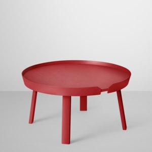 Muuto konferenční stolek Around 72 cm velký, červený