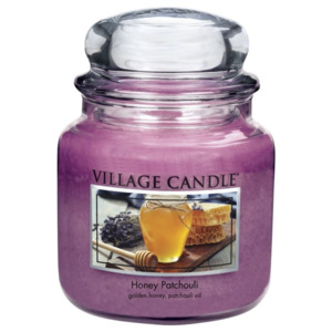 Village Candle Vonná svíčka ve skle, Med a pačuli - Honey Patchouli, 16oz, 397 g