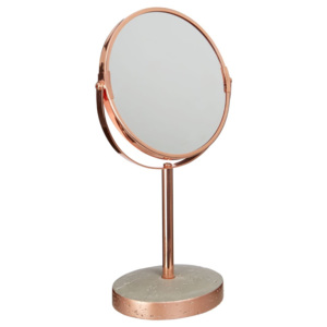 Stolní zrcadlo v měděné barvě Premier Housewares Madeira