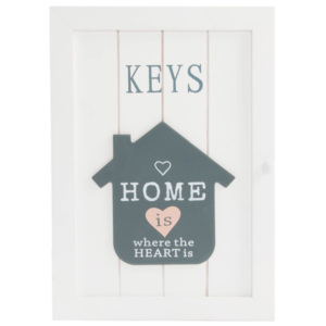 Skříňka na klíče "HOME&HEART" 20x28x5cm