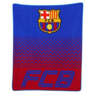 CurePink Fleecová deka FC Barcelona 150 x 125 cm