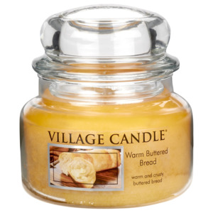 Village Candle Vonná svíčka ve skle, Teplé máslové houstičky - Warm Buttered Bread, 269 g, 269 g