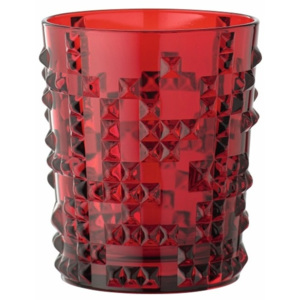 Červená sklenice z křišťálového skla Nachtmann Punk, 348 ml