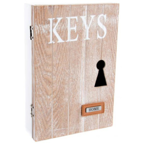 Dřevěná krabička na klíče - KEYS