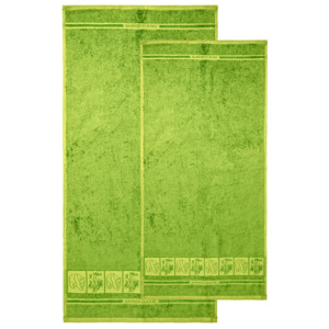 Sada Bamboo Premium osuška a ručník zelená, 70 x 140 cm, 50 x 100 cm