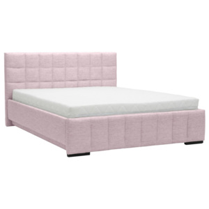 Světle růžová dvoulůžková postel Mazzini Beds Dream, 140 x 200 cm