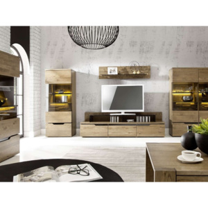 Luxusní dubový nábytek z masivu do obývacího pokoje a jídelny MIST 64
