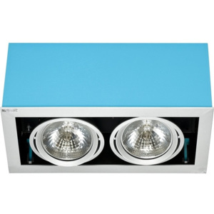 Moderní stropní bodové svítidlo Box turquoise II 10H5336