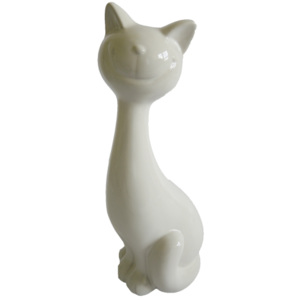 Bílá kočička 19,5 cm
