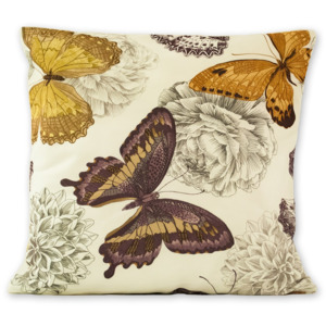 Jahu Povlak na polštářek Klasic motýl fialová, 45 x 45 cm