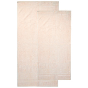 Sada Bamboo Premium osuška a ručník krémová, 70 x 140 cm, 50 x 100 cm