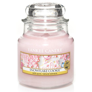 Yankee Candle – vonná svíčka Snowflake Cookie, malá 104 g