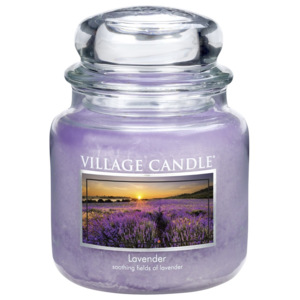 Village Candle Vonná svíčka ve skle, Levandule - Lavander, 397 g, 397 g
