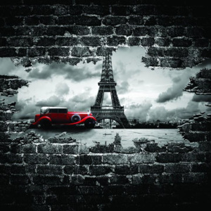 Murando DeLuxe *3D obraz (150x106 cm) - Eiffelova věž - 150x106 cm - Murando DeLuxe