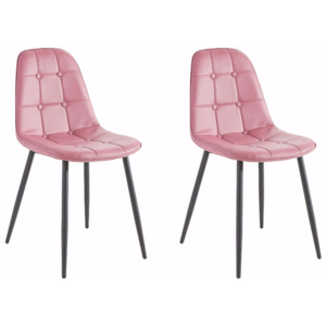 Sada 2 růžových židlí Støraa Lamar
