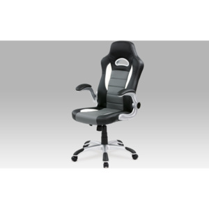 Artium Kancelářská židle | koženka Barva: šedá