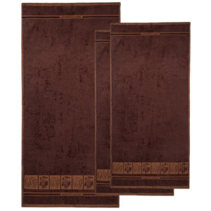Sada Bamboo Premium osuška a ručník hnědá, 70 x 140 cm, 2x 50 x 100 cm