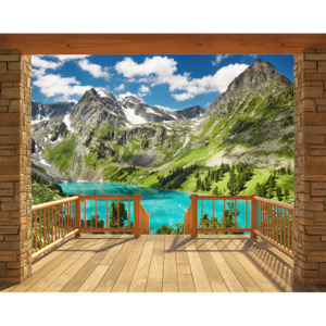 3D Tapeta Alpy - View | Walltastic