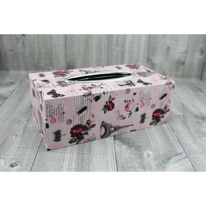 Vyrobeno v Číně Krabice na kapesníky-tisk růžová počet kusů: bez kapesníčků
