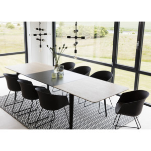 Danish Style Jídelní stůl Perfect, 200 cm, dub/černá