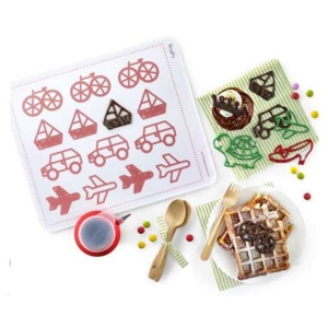 Lékué Kit Decomat Kids pečící plát, zdobítko + 4 šablony